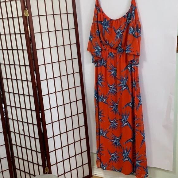 NWT LUXOLOGY FLORAL‎ SUN DRESS SIZE 12 - Picture 1 of 8